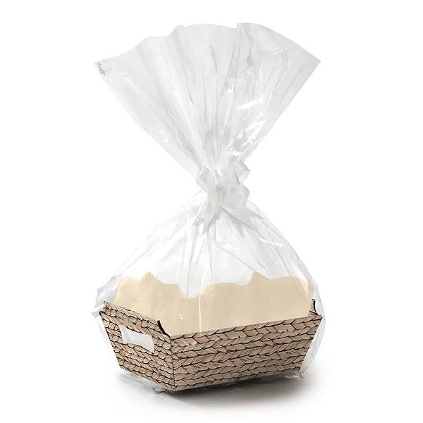 Kit Cesta Palha Trançada MG 27x18,5x9,5cm - 10 Un