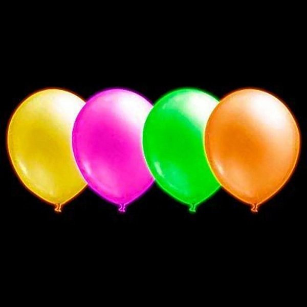 Balão Látex Liso Neon N°7 (18Cm) Sortido - 25 Un