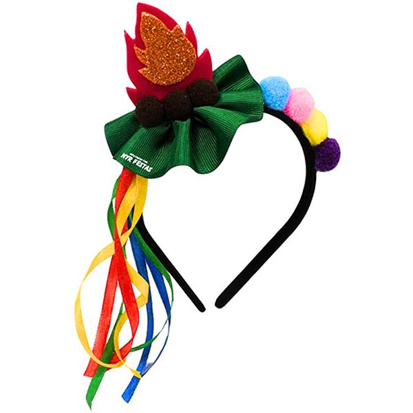 Tiara Luxo Fogueira Caipira para Festa Junina - 1 Un