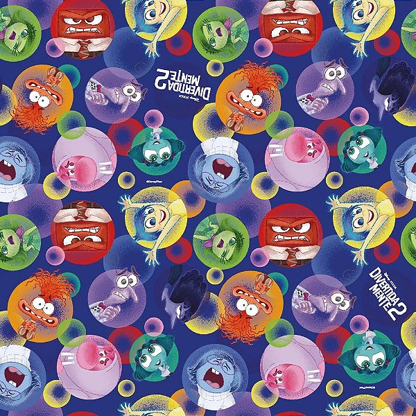 Saco Para Presente Perolado 89x120cm Divertidamente 2 - 25 Un