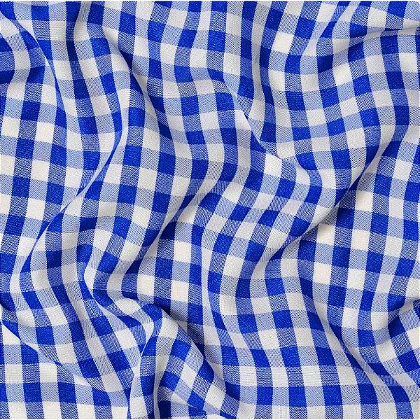 Passadeira de Mesa Xadrez Retangular 2 Lugares 1,20x40cm Azul - 1 Un