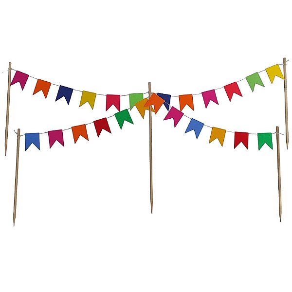 Mini Mastro Varalzinho Bandeirinhas Junina - 1 Un