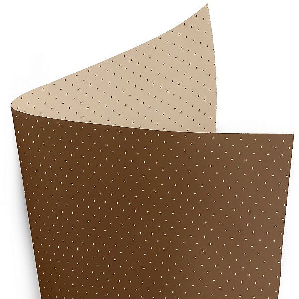 Folha Poli Quadrado Perolado Poá Marrom 68x68cm - 25 Un