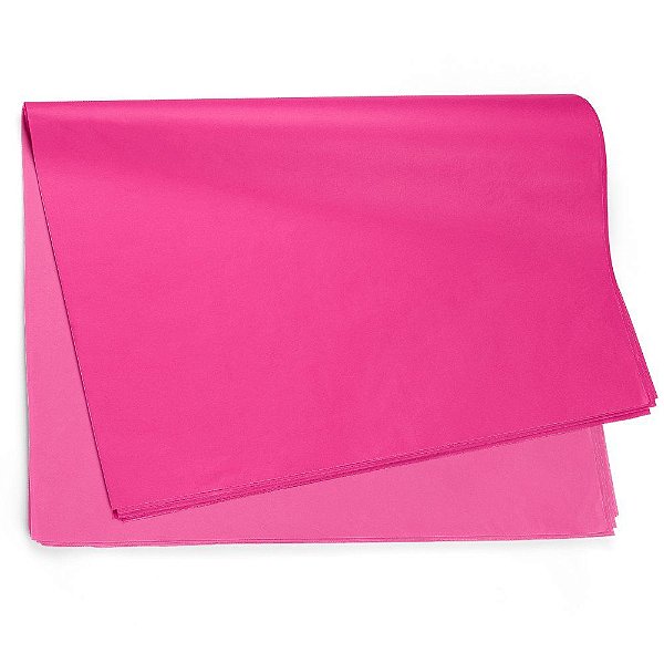 Papel Seda Liso Pink 49x69cm - 50 Un