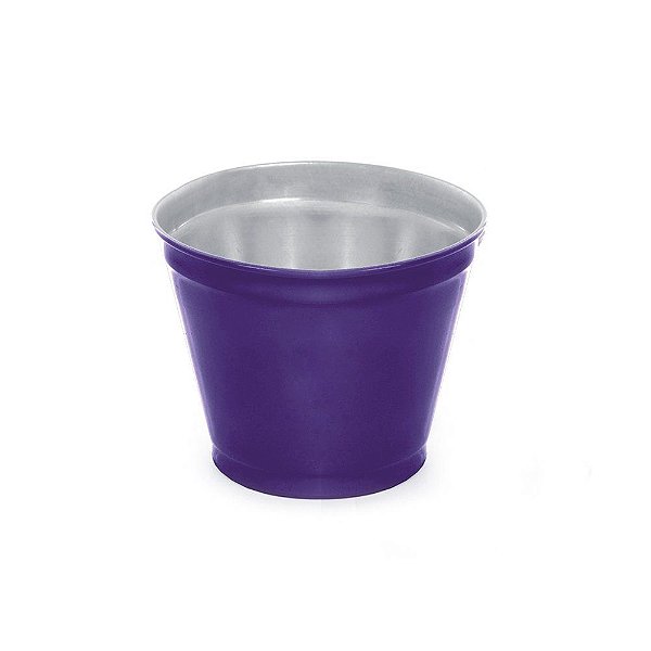 Vaso Alumínio Para Violeta P 8x12x12cm Roxo - 1 Un