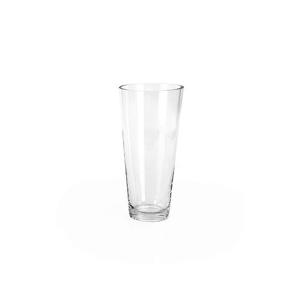 Vaso Vidro Cônico Alto 12x12x25cm - 1 Un