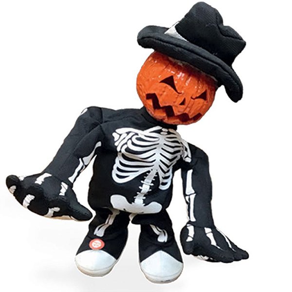 Boneco Abóbora Pierre Com Som, Luz e Movimento 30cm - 1 Un
