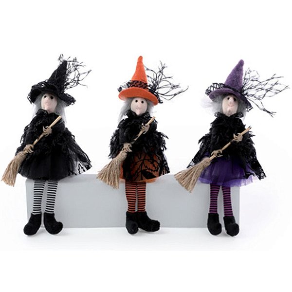 Bruxa Celeste, Evanora e Edith 29cm - Kit com 3 Un