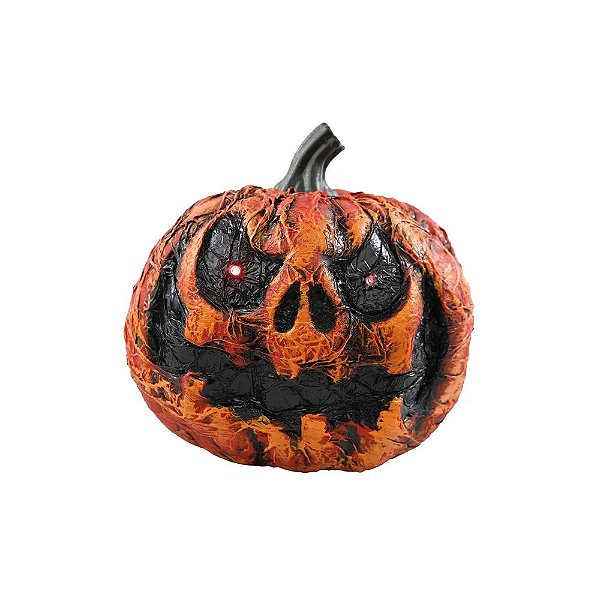 Abóbora Decorativa com Luz Nervosa Halloween - 1 Un