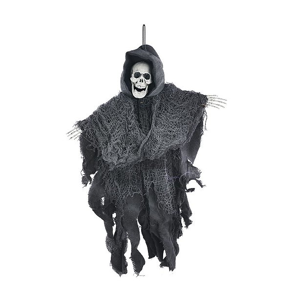 Caveira com Capa Arturo Para Pendurar 40cm - 1 Un