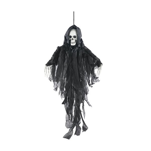 Caveira com Capa Charles Para Pendurar 70cm - 1 Un