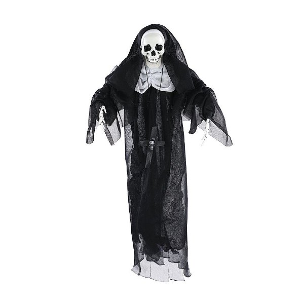 Caveira Freira Naomi com Capuz 48cm - 1 Un