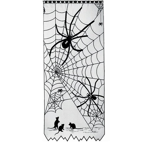 Cortina Aranha Halloween 97x213cm - 1 Un