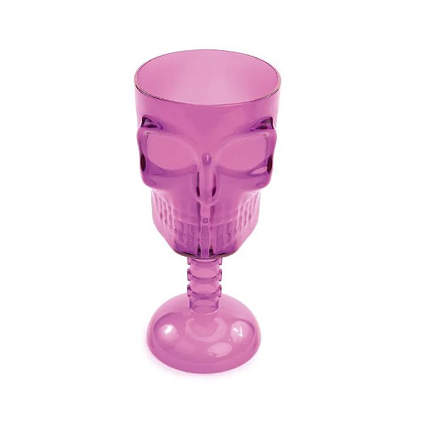 Cálice Caveira Halloween Roxo - 1 Un