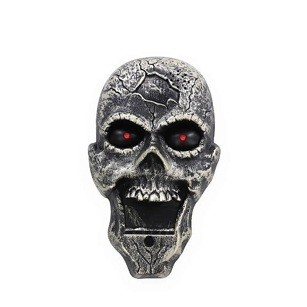 Campainha Caveira Sombria Com Som, Luz e Movimento - 1 Un