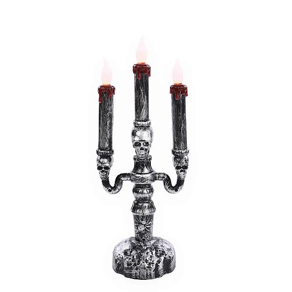 Candelabro Eletrônico Enfeitiçado 32cm - 1 Un
