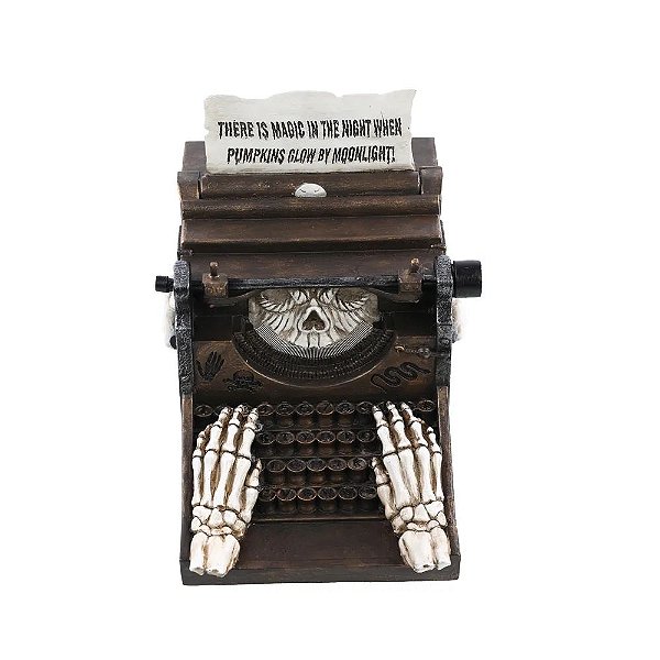 Enfeite de Led Máquina de Escrever 20cm - 1 Un