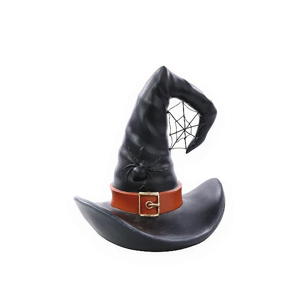 Enfeite de Resina Chapéu Bruxa Sabrina 20cm - 1 Un