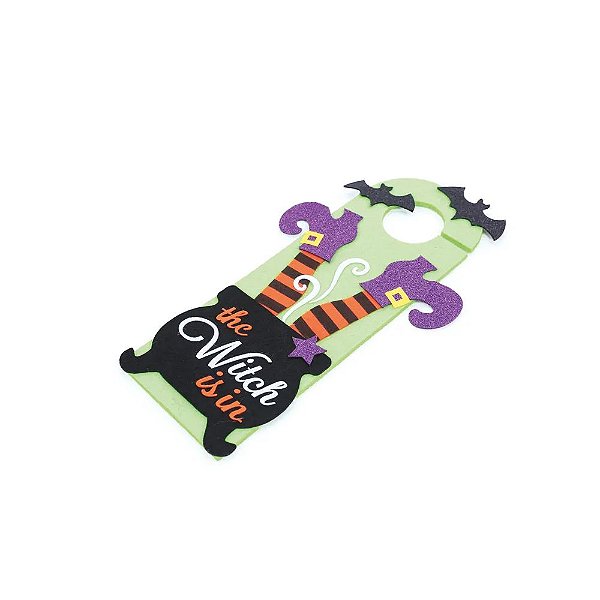 Enfeite Para Porta Pernas de Bruxa Halloween - 1 Un