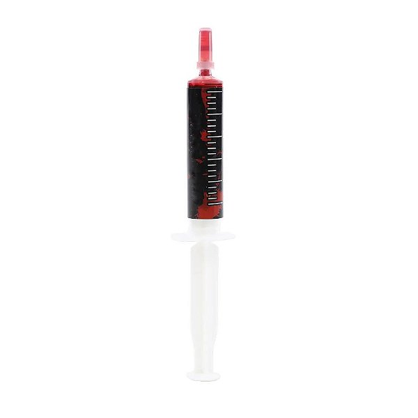 Maquiagem Sangue Falso Seringa 5ml - 1 Un