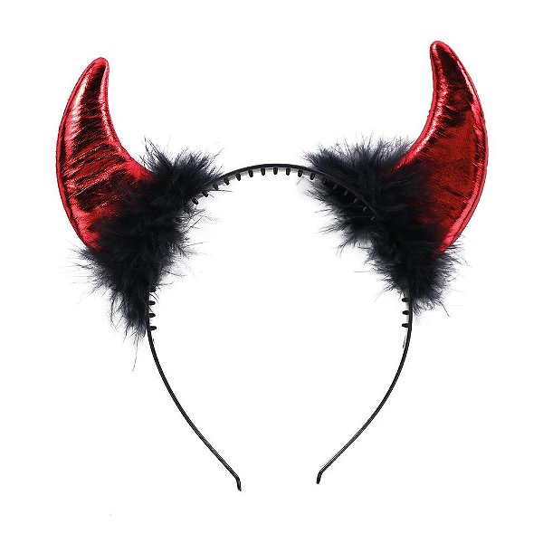 Tiara Chifre Diabinha Vermelho - 1 Un