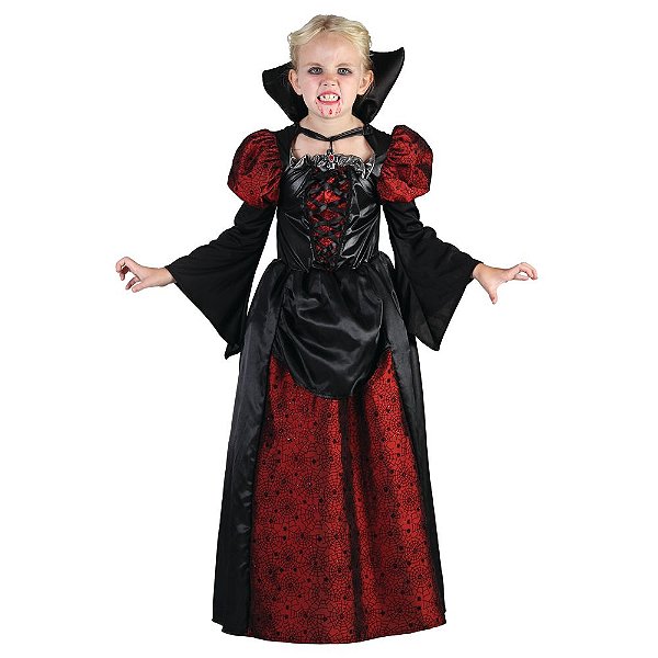 Fantasia Halloween Infantil - Duquesa Mary P 3 a 6 Anos - 1 Un