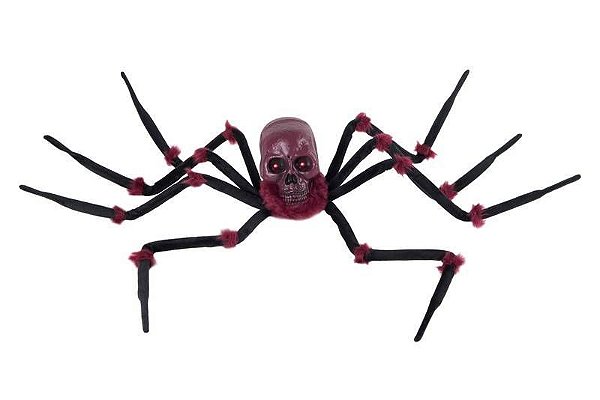 Aranha Halloween com Som, Luz e Movimento Sortido 1,15 Metros - 1 Un