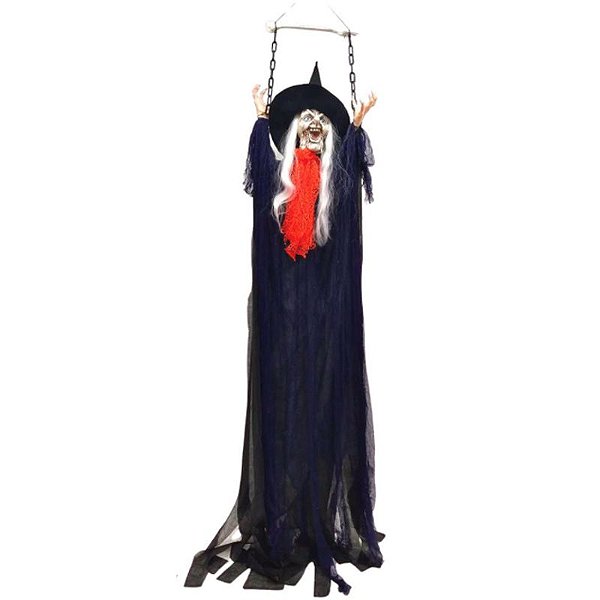 Bruxa Halloween Com Som, Luz e Movimento 2,20 Metros - 1 Un
