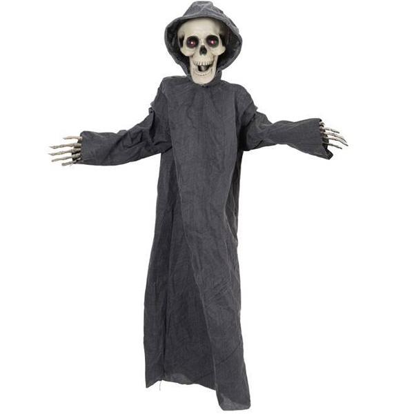 Caveira Halloween Com Som e Luz 1,40 Metros - 1 Un
