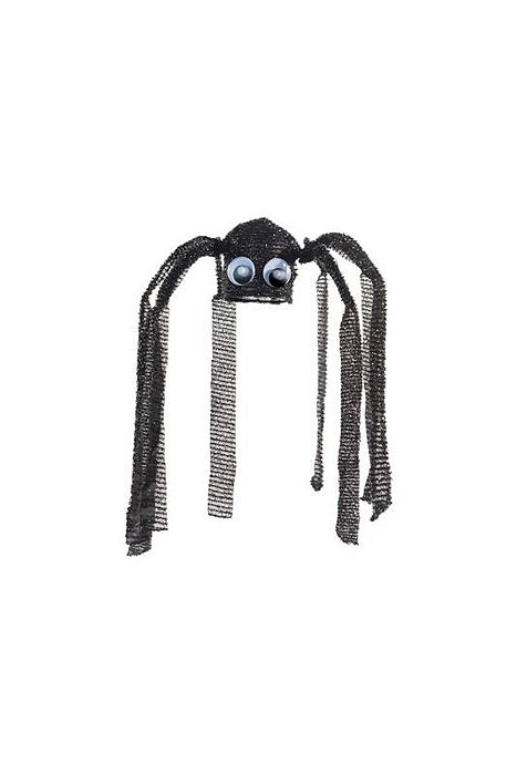 Enfeite Halloween Aranha Com Som, Luz e Movimento 35cm - 1 Un