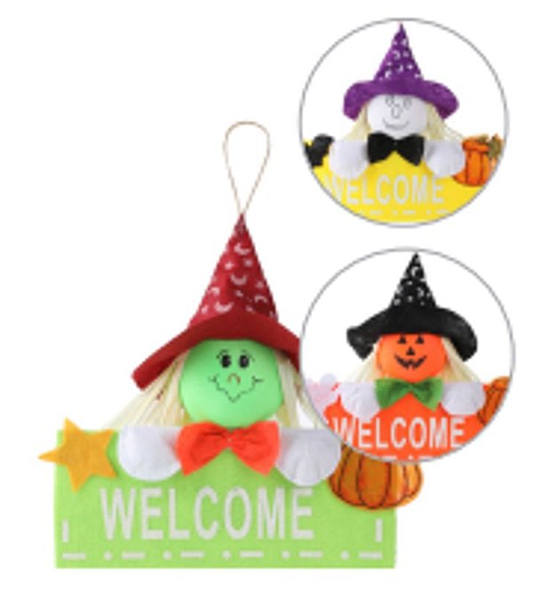 Enfeite Welcome Halloween 25cm - 1 Un