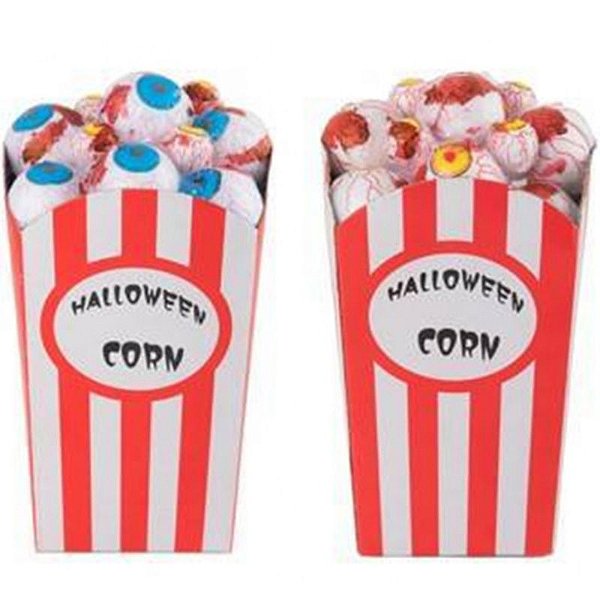 Caixa com Pipoca Decorativa Halloween 15cm - 1 Un