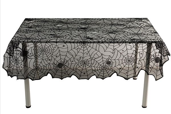 Toalha de Mesa Halloween Teias 183x137cm - 1 Un