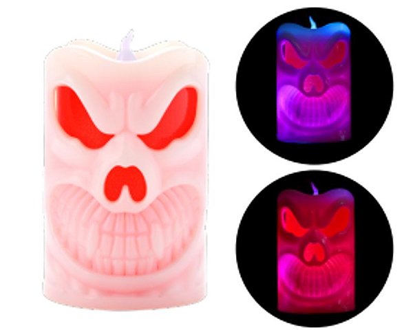 Vela de Led Halloween Sortido 9,5cm - 1 Un