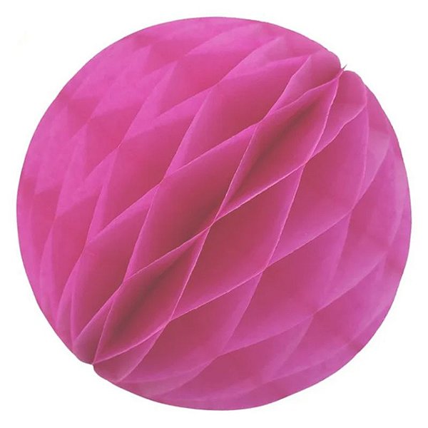 Enfeite de Papel Globo 21cm Pink - 1 Un
