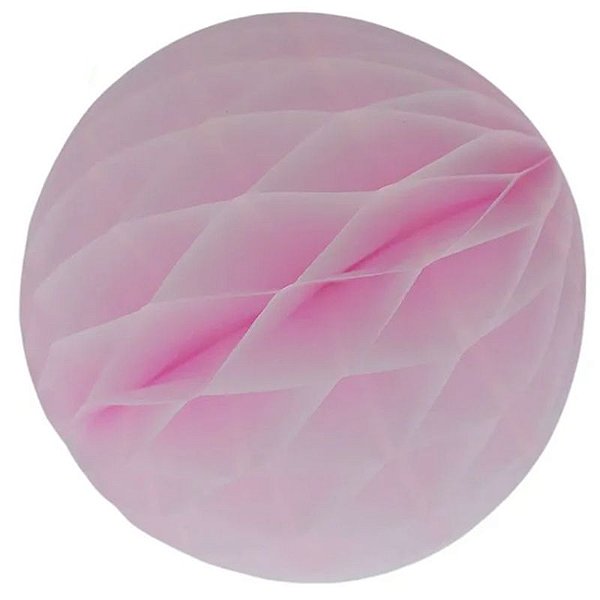 Enfeite de Papel Globo 34cm Rosa Claro - 1 Un