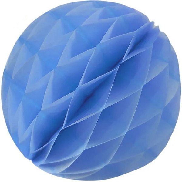 Enfeite de Papel Globo 48cm Azul Claro - 1 Un
