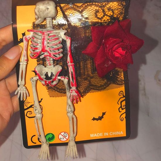 Presilha Para Cabelo Esqueleto 14cm - 1 Un