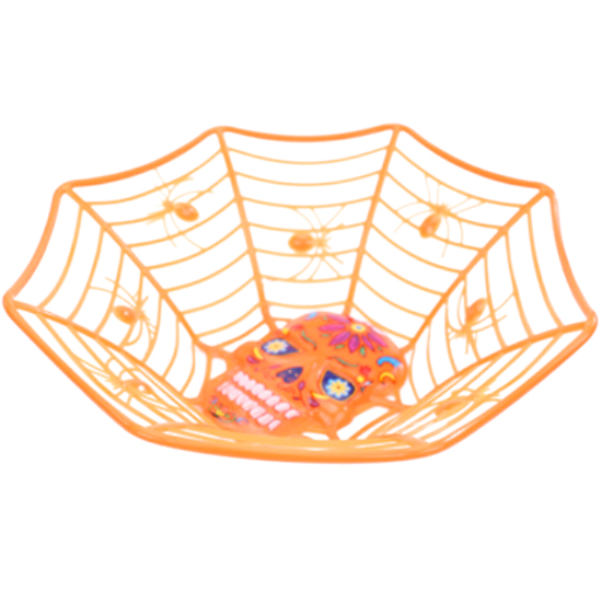 Cesta Halloween Caveira Mexicana Laranja  - 1 Un