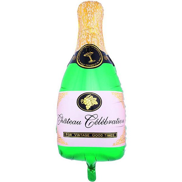 Balão Metalizado Garrafa de Champagne 20" - 1 Un