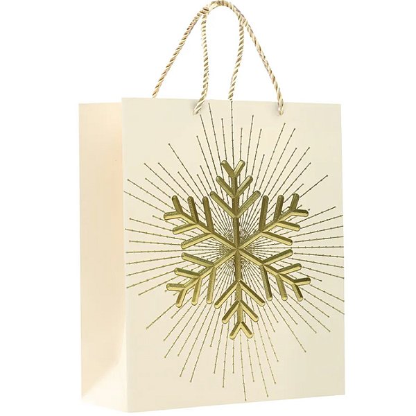 Sacola Premium Especial Shiny Snow G 41,5x30x12cm - 10 Un