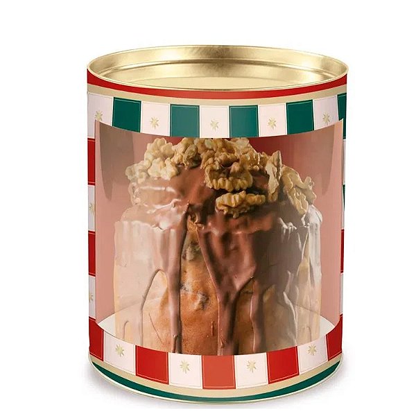 Lata Para Panetone com Visor 11x9,1cm Louvre - 32 Un