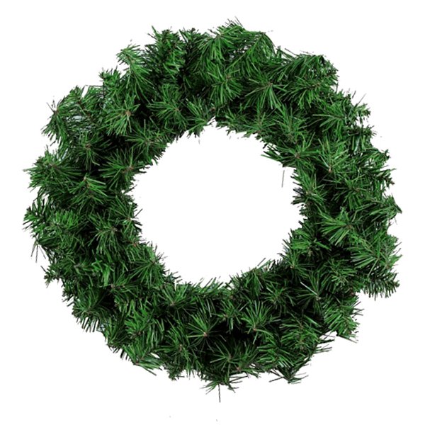 Guirlanda de Natal Aramada 60cm Verde Para Decoração - 75 Galhos