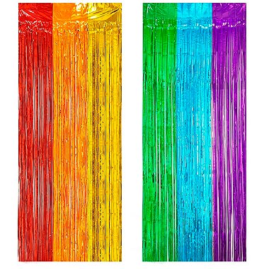 Cortina Metalizada Colorida 100x200cm - 1 Un