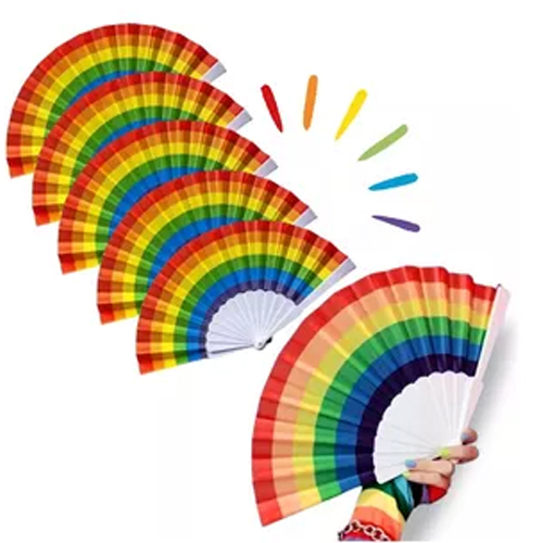 Leque Arco-Íris - Para Festas
