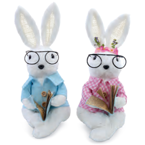 Coelho Decorativo de Tecido Sortido Pipoca Doce 28cm - 2 Un