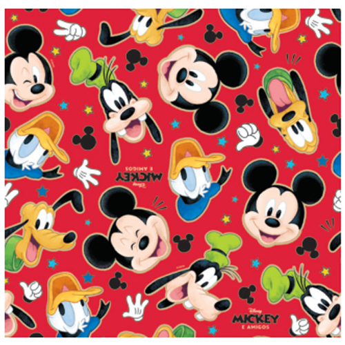 Folha Poli Licenciado 69x89cm Mickey Stickers - 25 Un