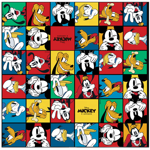 Folha Poli Licenciado 69x89cm Mickey Play - 25 Un