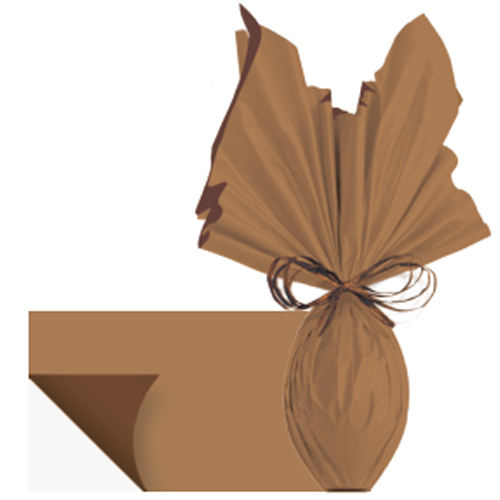 Folha Poli Dupla Face Acetinado Toffe/Marrom 69x89cm - 25 Un