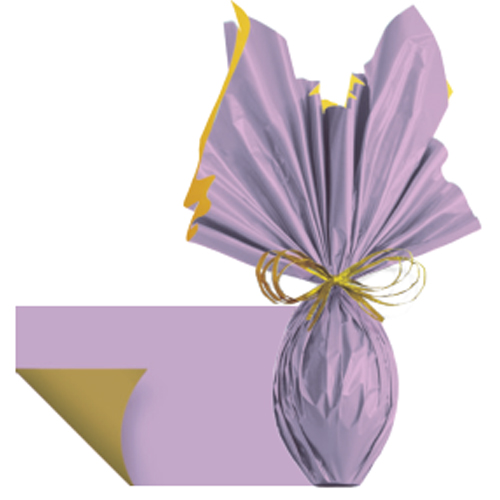 Folha Poli Dupla Face Acetinado Lilás 69x89cm - 25 Un